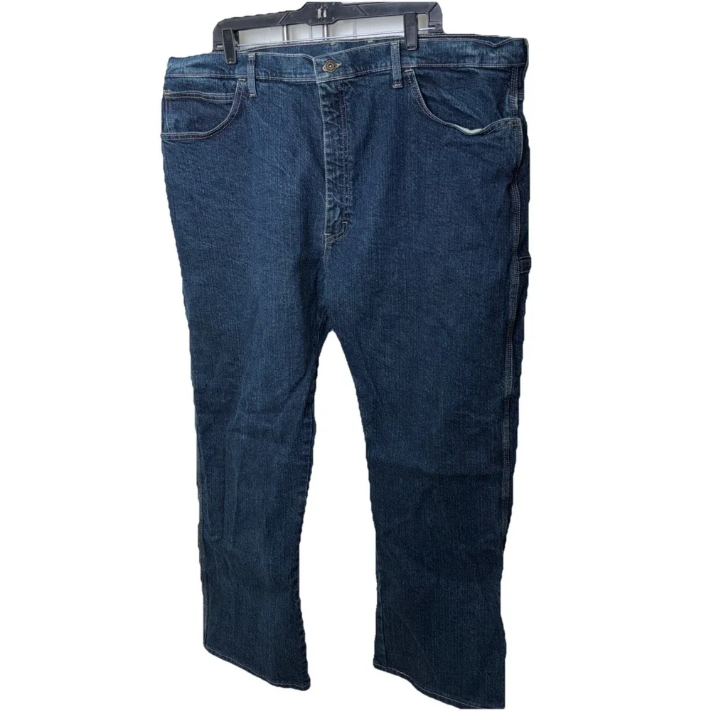 DICKIES UTILITY JEAN MENS 44X32 Carpenter denim y2k blue